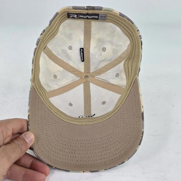 Detroit Tigers Richardson 845 Trucker Hat Size S/M Fitted Camo Cougar Cap Hats - Picture 7 of 9